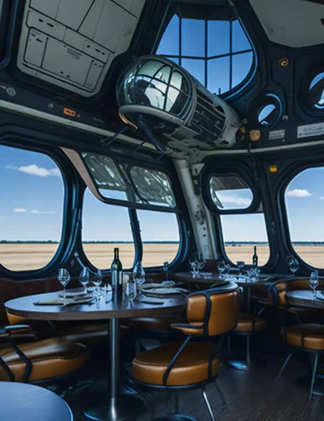 simple restaurant interior design-aviation adventure