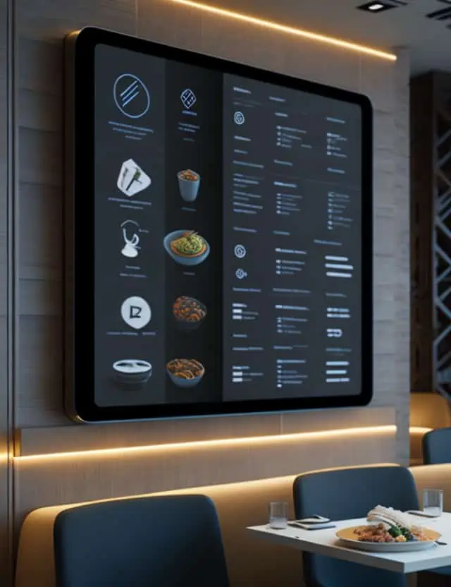 simple restaurant interior design-touchless integration