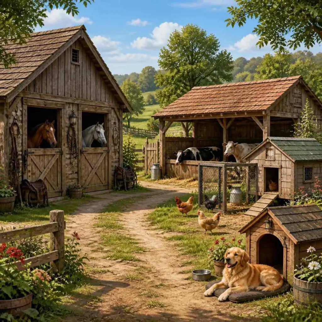 animal homes names stable
